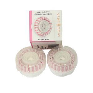 Clarisonic Daily Radiance Facial Cleansing Brush Head (Set of 2) New in Box!
